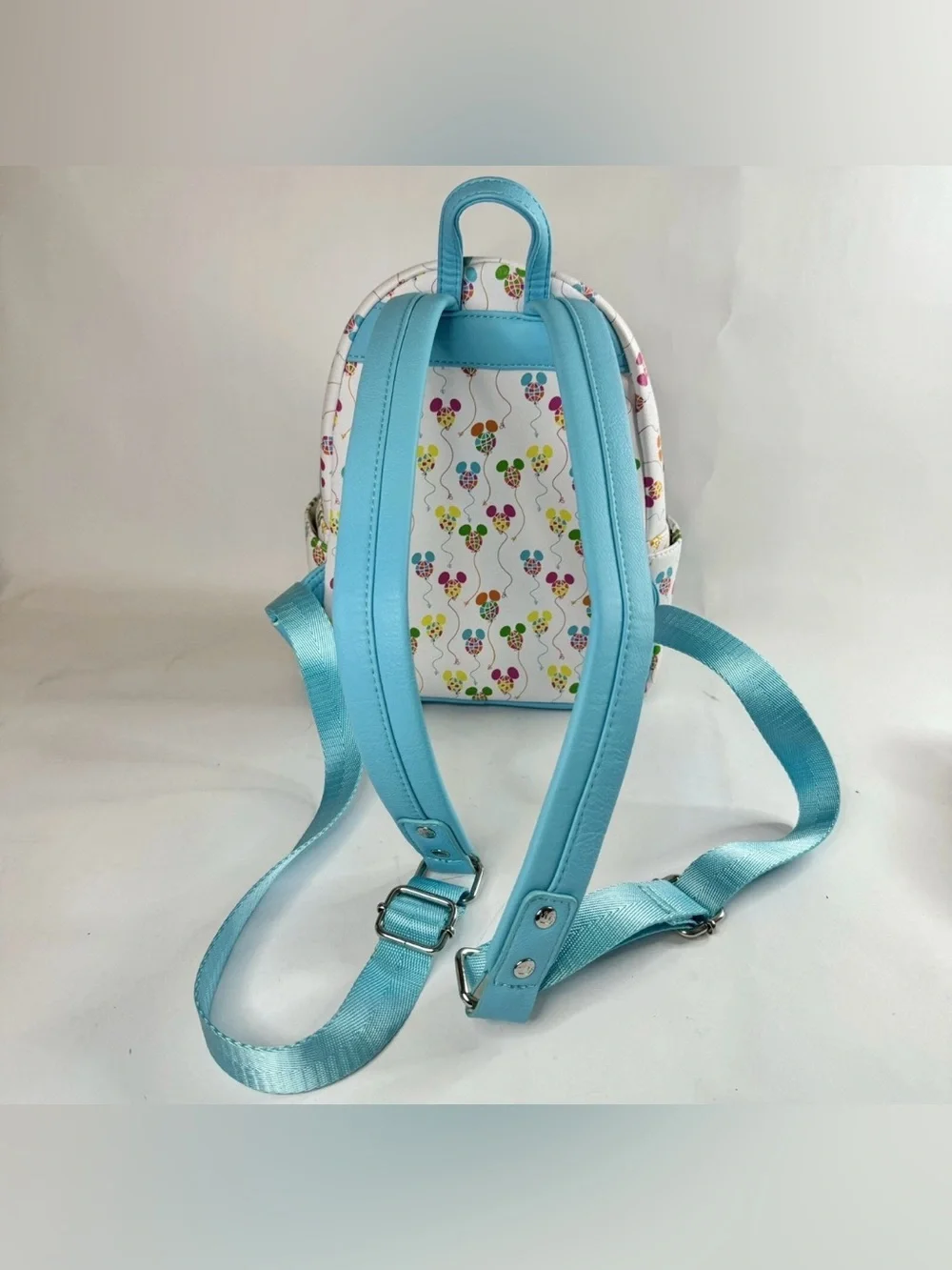 Disney Parks Epcot Loungefly Mini Backpack Mickey Mouse Balloons Vault 50th